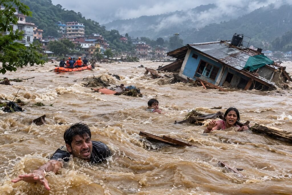 Nepal Flash Floods 2026 Bhote Koshi River flood near Nepal Tibet border